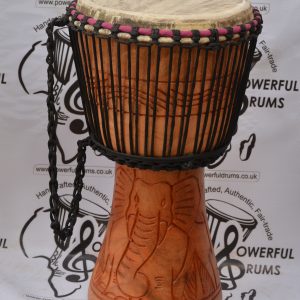 STANDARD DJEMBE ADINKRA ELEPHANT FRONT ELEVATION