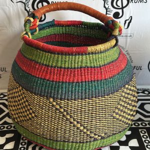 Pot Basket - Lime Green, Red, Green