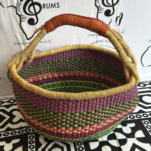 Round Basket - Purple, Green