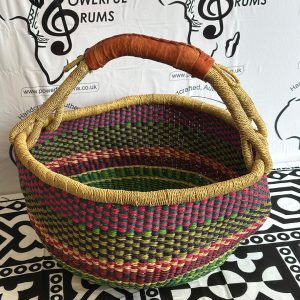 Round Basket - Purple, Green