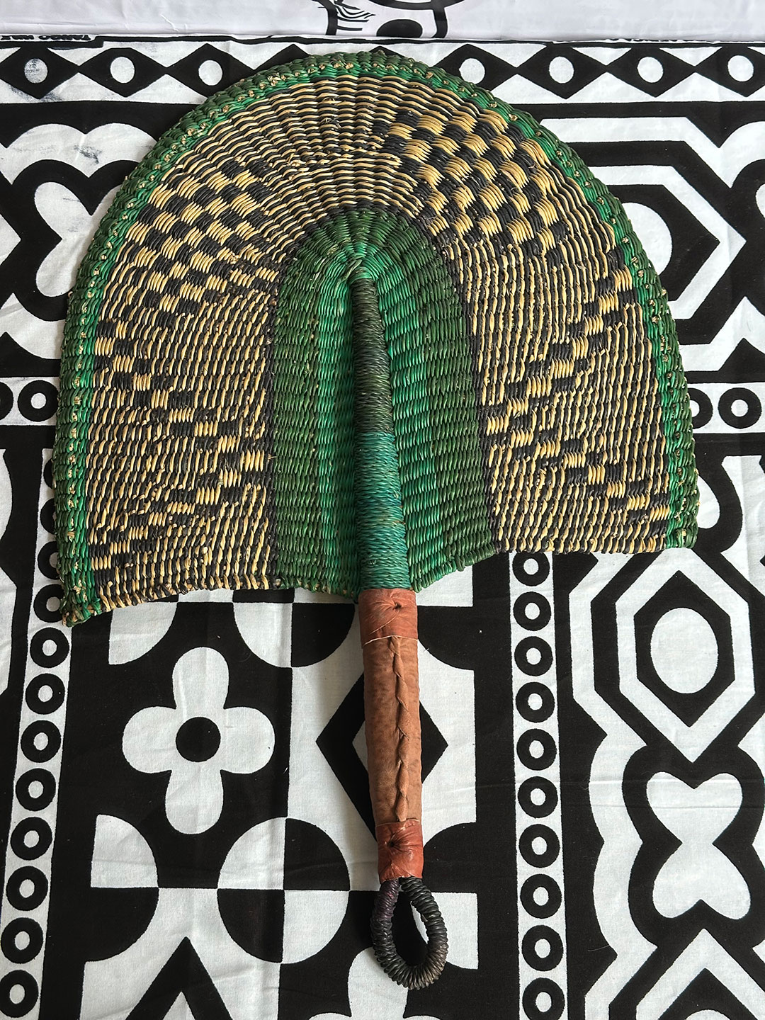 Straw Fan - Green