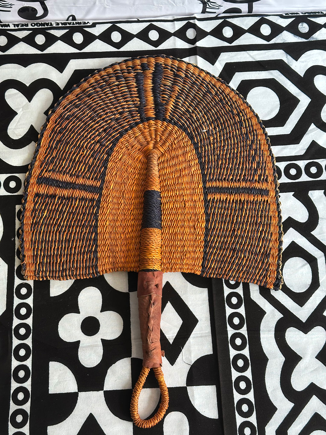 Straw Fan - Orange