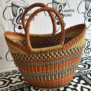 Ushopper Basket - Brown, Black Chequered