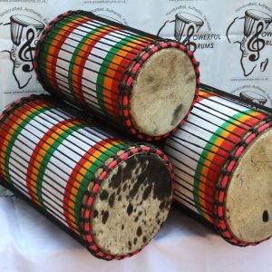 Dundun set, Dundun, Sangban, Kenkenin, RGGW natural wood with colour rope design
